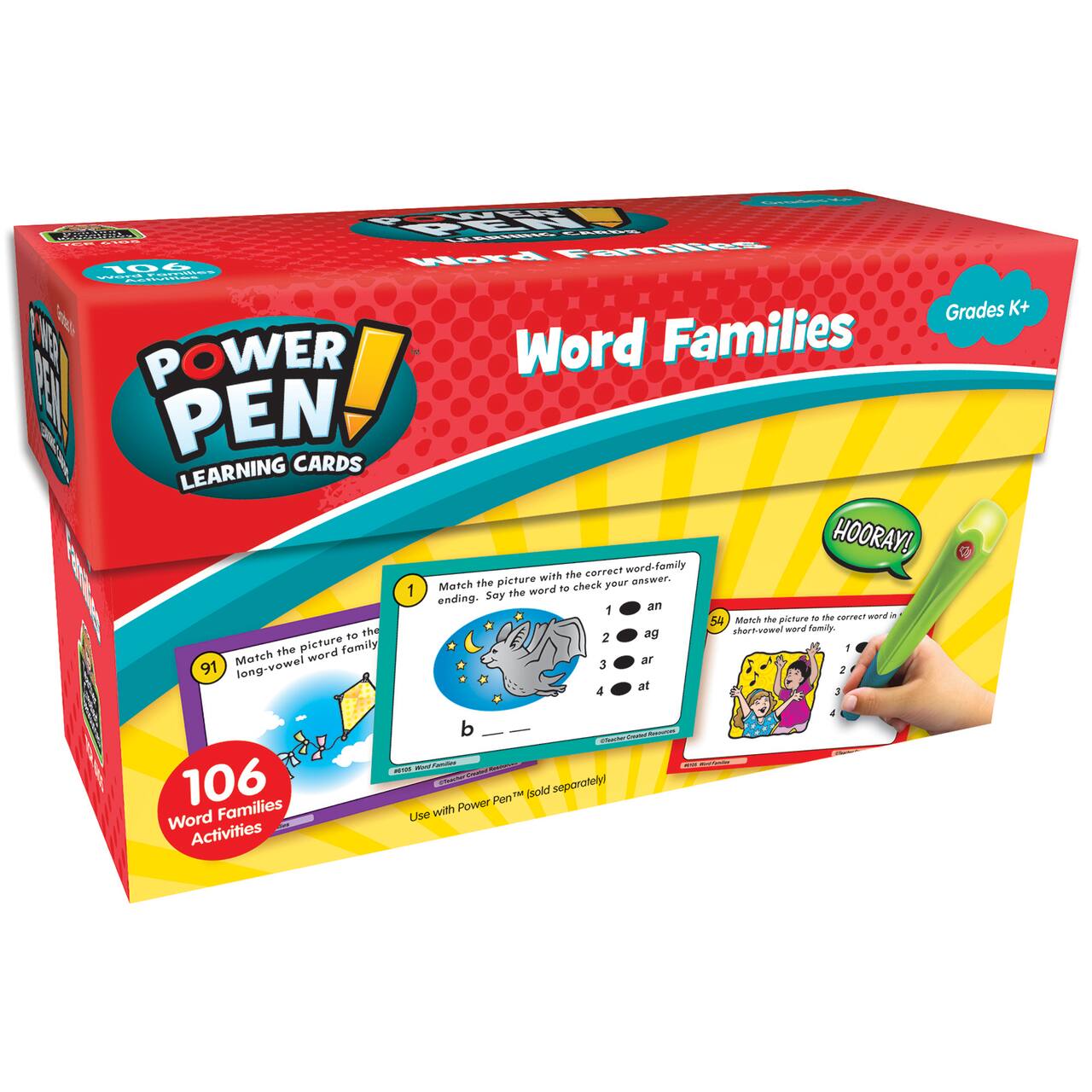 Teacher Created Resources Power Pen&#x2122; Learning Cards: Word Families